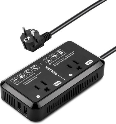European Travel Plug Adapter 220V To 110V Voltage Converter US To Europe 2000W