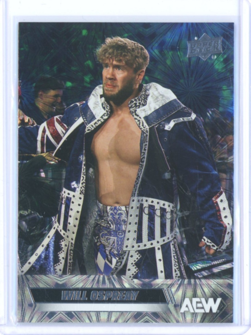 2026 WILL OSPREAY UPPER DECK AEW #18 PYRO PARALLEL!!