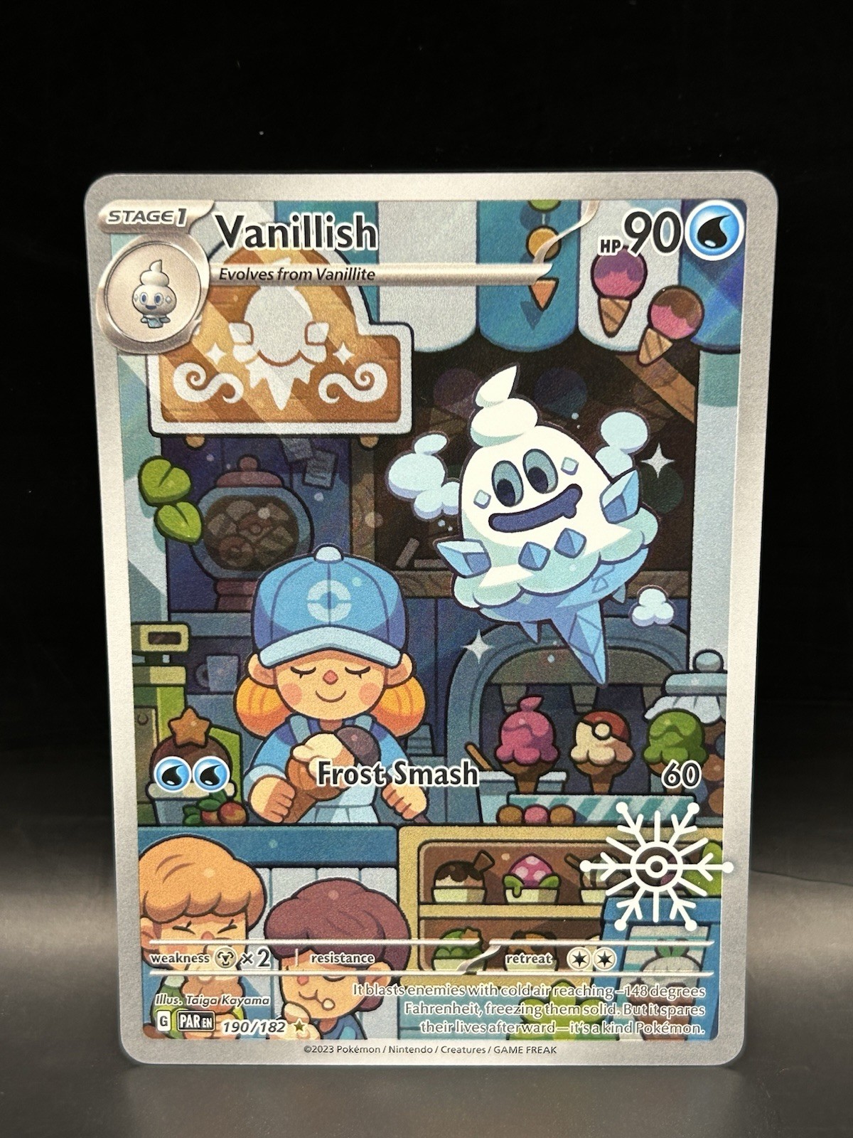 Holiday Stamp Vanillish 190/182 - Pokemon Paradox Rift Card - NM