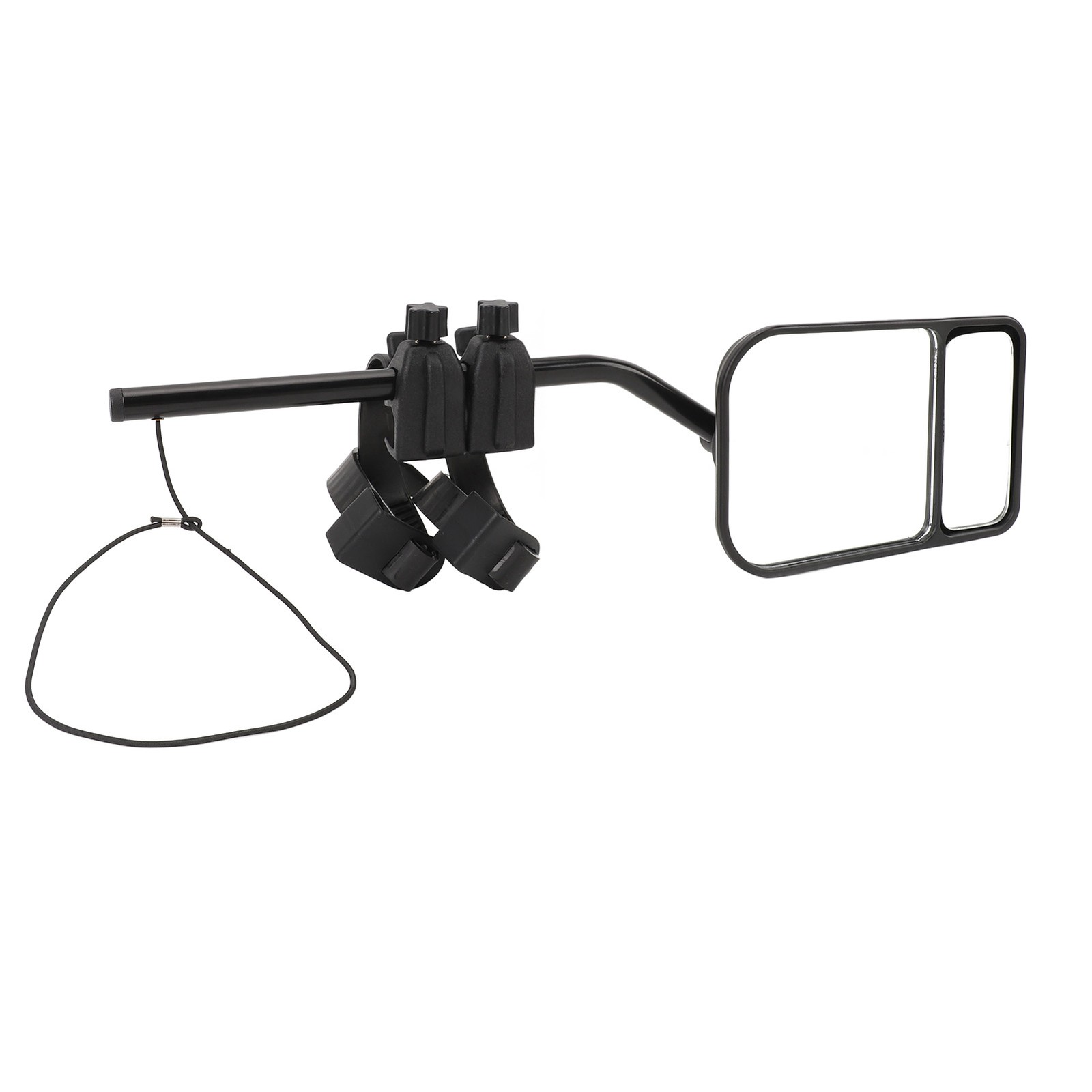 2pcs Clip On Mirror Extender For Towing Secure Fixation Sturdy Tube Adjustable