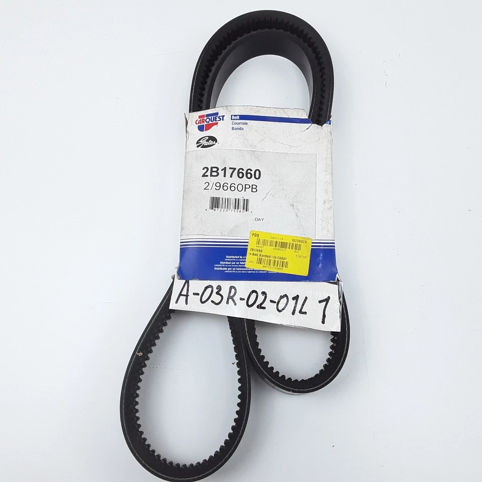 Correa de transmisión Gates 2/9660PB para Blue Bird Chevrolet GMC Peterbilt Mack 1983-1996 Foto 4 de 4