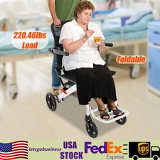 Lightweight Transport Wheelchair Folding Aluminium Travel Chair Mobility