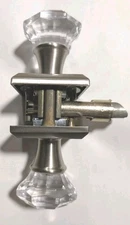 Baldwin PSCRYTSR150 Reserve Passage Crystal Knob w/Square Base Satin Nickel