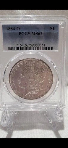 1884-O Morgan Silver Dollar PCGS MS62 NEW ORLEANS