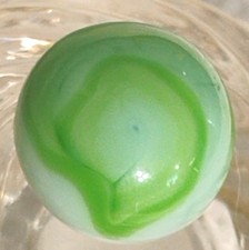Vintage Peltier MF Christensen Alley Akro Agate Swirl Big 9 UV Marble