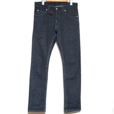 Used Vivienne Westwood Man Orb Embroidery Lame Coating Stretch Denim Pants 46 In