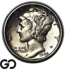 1942-D Mercury Dime Full Split Bands