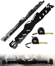 Wheel Alignment Tool Kit 2Pcs, Heavy Duty Toe Plates Black 