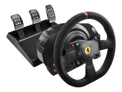 ThrustMaster Ferrari T300 Integral Racing Alcantara Lenkrad- und Pedale-Set