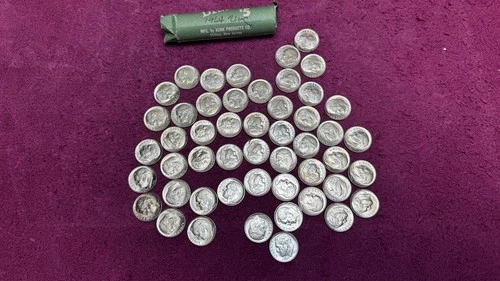 1964 90%  Silver dimes uncirculated