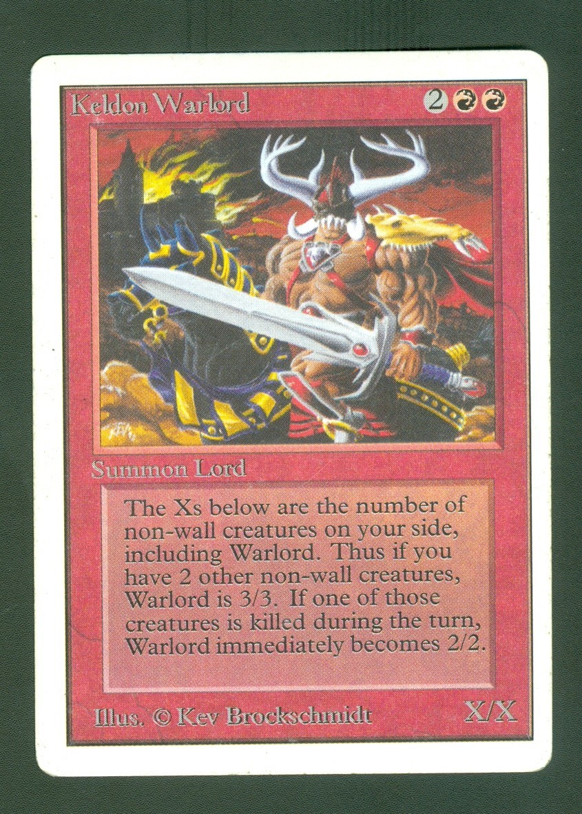 KELDON WARLORD UNLIMITED uncommon Magic the Gathering