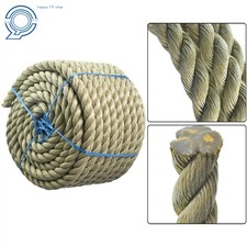 1" 100' 3 Strand Twisted Rope PP Manila Rope Arborist Bull Rope Rope
