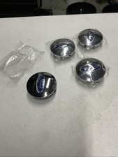 Set Of 4 New Oem 2006-2019 Ford Focus Fusion Taurus Center Flex Wheel Cap Chrome