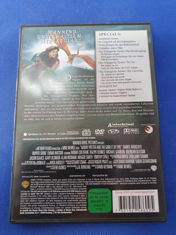 Harry Potter und der Feuerkelch 2 DVD Edition Teil 5 der Filmreihe - Bild 3 von 4