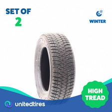 Set Of 2 Driven Once 19560r15 Bridgestone Blizzak Ws90 Studless 88t - 1132 Set Of 2 Driven Once 19560r15 Bridgestone Blizzak Ws90 Studless 88t - 1132