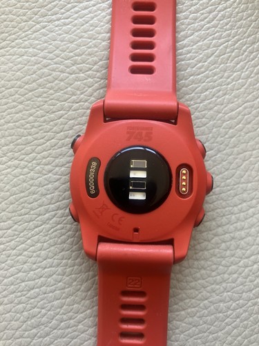 Garmin Forerunner 745 GPS, Correr, Triatlón, Rojo Magma, (Solo Reloj y Cargador) - Imagen 2 de 4