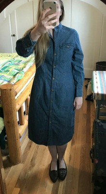 denim dress midi length
