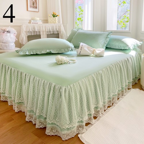 Universal Spitzensaum Tagesdecke Prinzessin Schlafzimmer Bett Rock Abdeckung Haushalt Bettwäsche - Bild 3 von 26