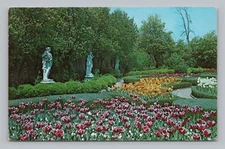 Postcard Latham Memorial Garden Tryon Palace New Bern North Carolina