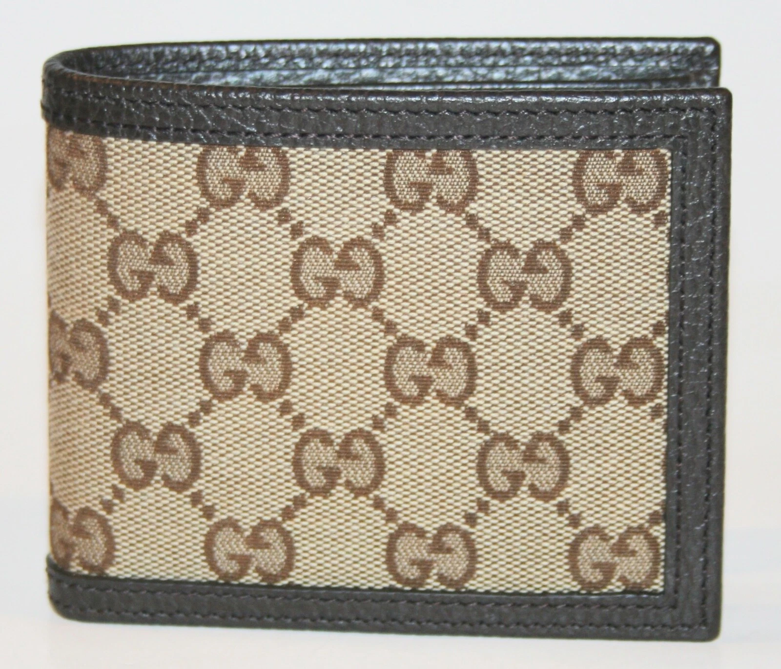 Portefeuille Gucci GG Supreme en toile à deux volets neuf