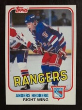 1981 Topps Anders Hedberg Rangers #98 Hockey Card