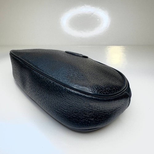 Gucci Vintage Cosmetic Case – Black Textured Leather (1970s) - Picture 7 of 14