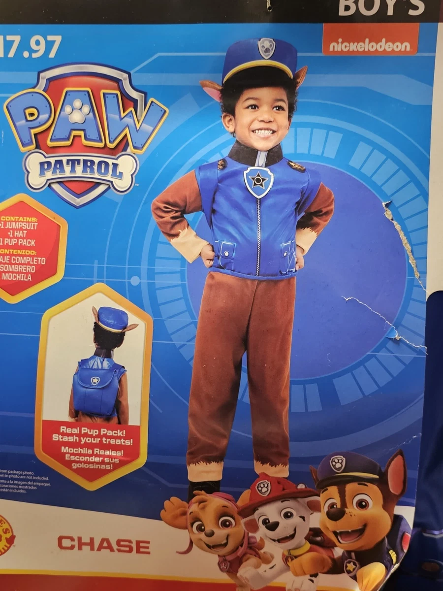 Paw Patrol Chase Dress Up Halloween Costume S Small 6 7