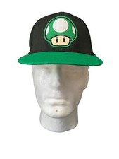 Nintendo Super Mario Mushroom Fitted Hat Cap  1UP AUTHENTIC Super Mario Brand
