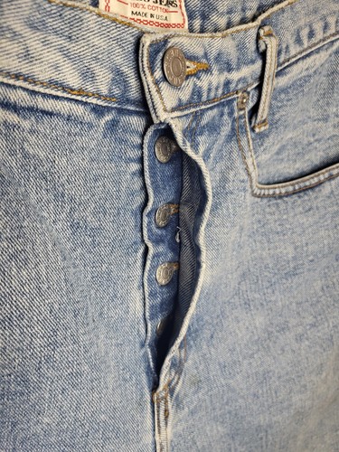 Vintage 90s Guess Jean Shorts Women's Size 2 Blue Denim 32x7 High Waisted - Picture 3 of 7