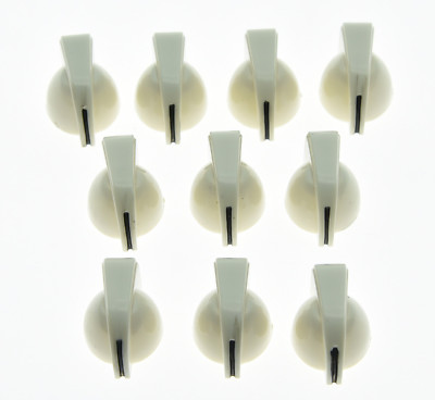 10 x Gitarren-AMP-Verstärker-Regler Effektpedal Mini Hühnerkopf-Regler weiß