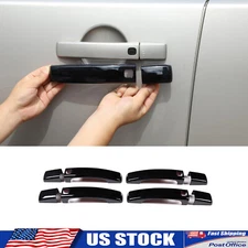 Piano Gloss Black Door Handle Cover With keyless go For Land Rover LR4 2010-2016