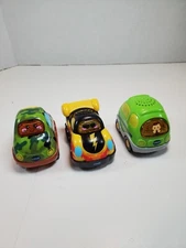 VTech Go! Go! Smart Wheels Lot of 3 Vehicles Light Up Talking Singing WORK