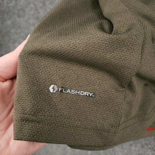 The North Face T Shirt Mens 2XL Green Flash Dry Long Sleeve Pullover Tee Outdoor - Picture 10 of 12