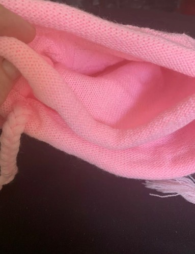 Baby Girl Knit Hat...Double Layer...New! Red, Yellow, Pink - Picture 3 of 8