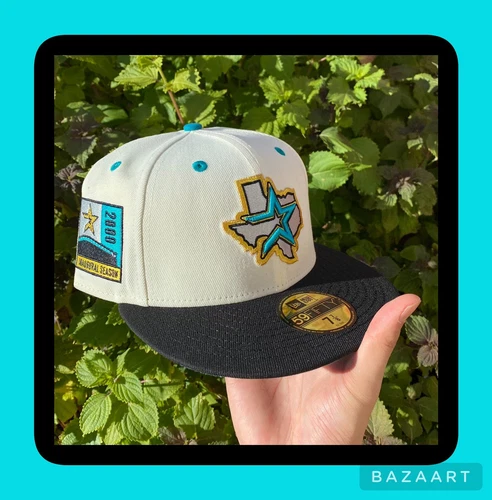 Hat Club Houston Astros Tropics 2000 Inaugural Patch Fitted - 7 7/8 ✅✅✅