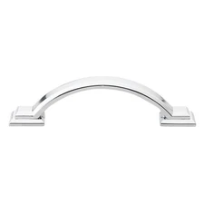 GlideRite 3" CC Arched Square Cabinet Pull Handle Polished Chrome - 4355-PC-1