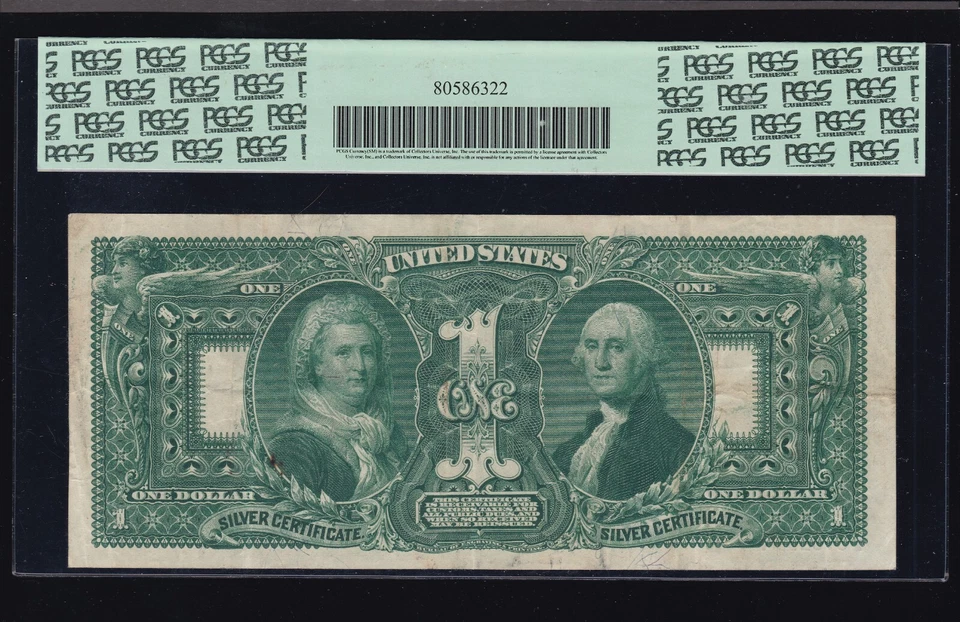 US 1896 $1 Education Silver Certificate FR 224 PCGS 30 VF (290) - Image 2 of 2
