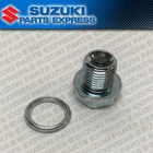 NEW SUZUKI GENUINE OEM OIL DRAIN PLUG & GASKET GSXR 600 750 1000 HAYABUSA