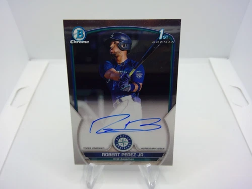 2023 Bowman Chrome Robert Perez Jr Auto 1st Bowman Seattle Mariners #CPA-RP