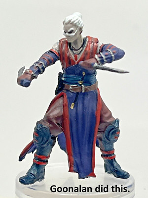 D&D Pathfinder Mini Darklands Rising 09 Hollowborn (Half-Drow) Rogue