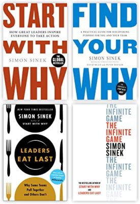 Simon Sinek 4 Books Collection Set - The Infinite Game Start With Why - Sinek