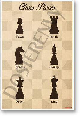 Chess piece name set Royalty Free Vector Image