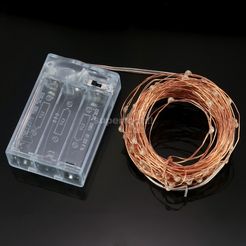2-10M Battery LED Powered Copper Wire String Fairy Xmas Party Lights Warm White - Picture 8 of 12
