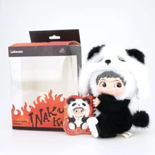 Hashy WAKUKU Series Panda Version Plush Toy Mascot Keychain Collectible Rare HOT