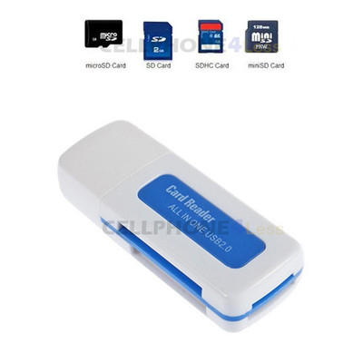 USB 2.0 Mulit Memory Card Reader Adapter For Micro SD TF SDHC 
