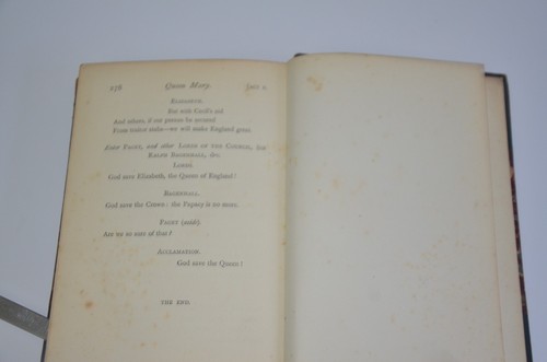 1875 QUEEN MARY Alfred Tennyson 1ST LONDON EDITION antikes DRAMA feine Bindung - Bild 10 von 12