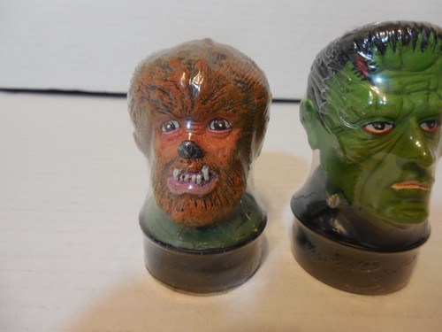 Universal Studios Monsters 2 diferentes velas vintage 1990 selladas Wolfman Frankensten - Imagen 2 de 8