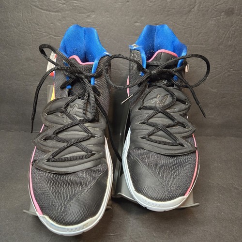 Nike Kyrie 5 EP Mens Size 8 Basketball Shoes Just Do It Black Pink Volt 2019 - Picture 4 of 15