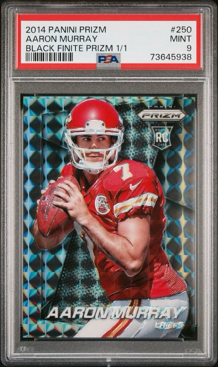 Aaron Murray Panini Prizm #250 Black Finite Prizm 1/1