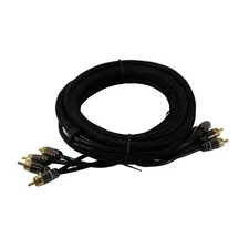 Full Tilt Audio HQ 20 Foot 4-Channel RCA Cable Gold Plated Connectors